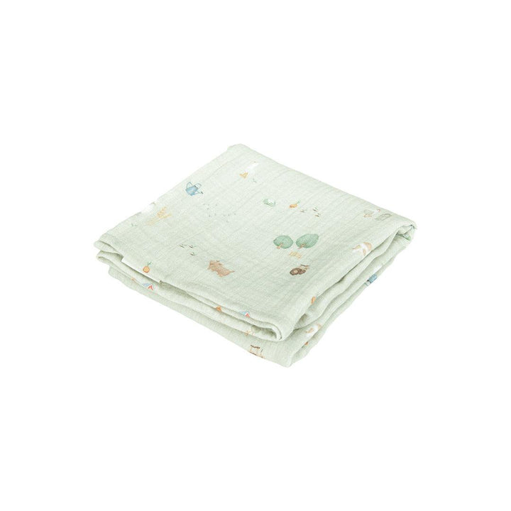 Little Dutch Muslin Swaddles Set - Little Farm/Olive-Swaddling Wraps-Little Farm/Olive- | Natural Baby Shower