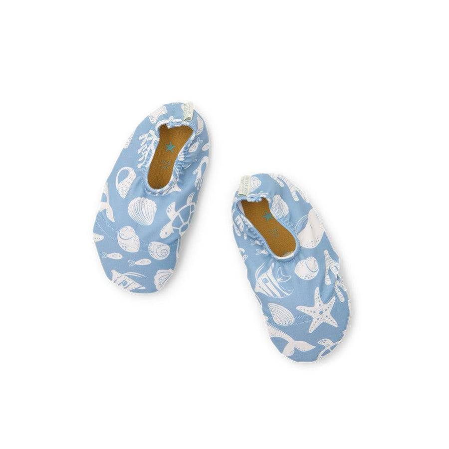 Little Dutch Swim Shoes - Sea Life Ocean Blue-Swim Shoes-Sea Life Ocean Blue-19-20 | Natural Baby Shower