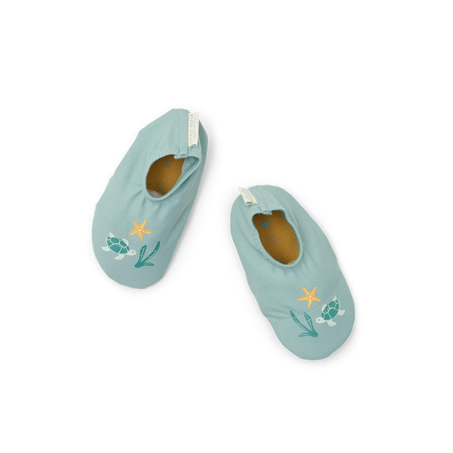 Little Dutch Swim Shoes - Seashells Surf Blue-Swim Shoes-Seashells Surf Blue-19-20 | Natural Baby Shower