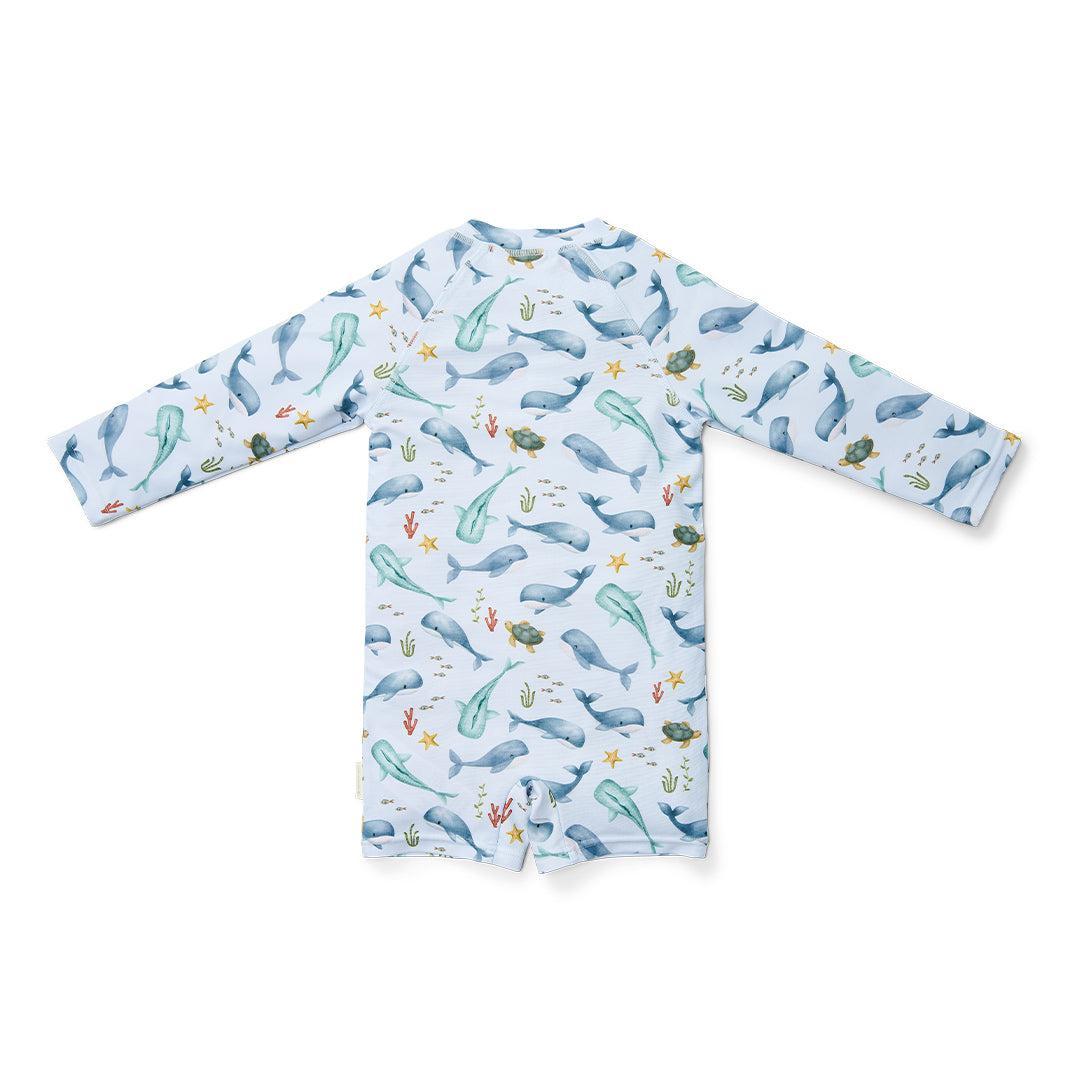 Little Dutch Swimsuit Long Sleeves - Ocean Sea Life Multicolour-Swimsuits-Ocean Sea Life Multicolour-62/68 | Natural Baby Shower