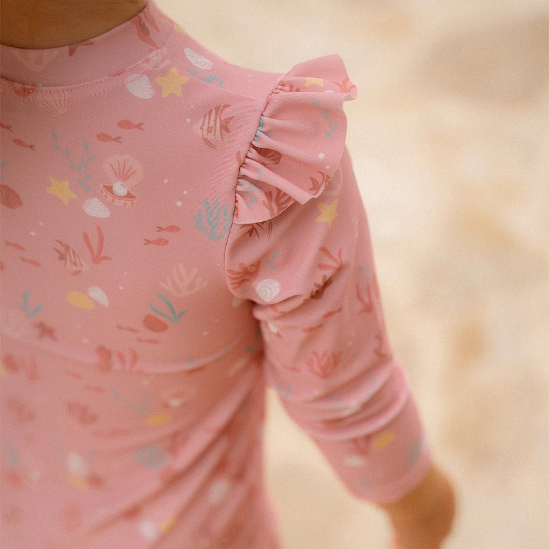 Little Dutch Swimsuit Long Sleeves - Ocean Treasures Multicolour-Swimsuits-Ocean Treasures Multicolour-74/80 | Natural Baby Shower