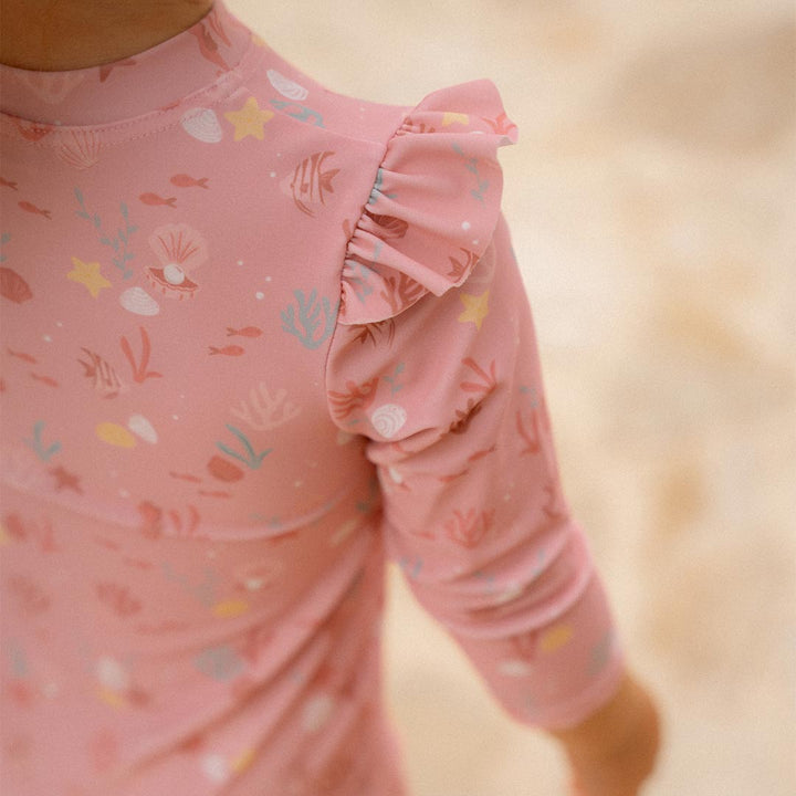 Little Dutch Swimsuit Long Sleeves - Ocean Treasures Multicolour-Swimsuits-Ocean Treasures Multicolour-74/80 | Natural Baby Shower
