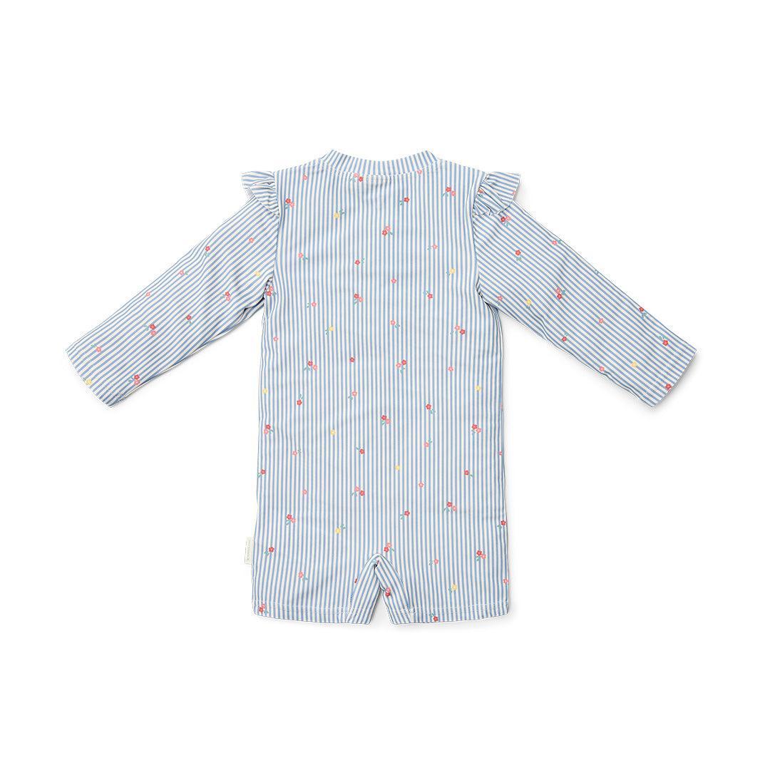 Little Dutch Swimsuit Long Sleeves - Sunny Flowers Blue-Swimsuits-Sunny Flowers Blue-62/68 | Natural Baby Shower