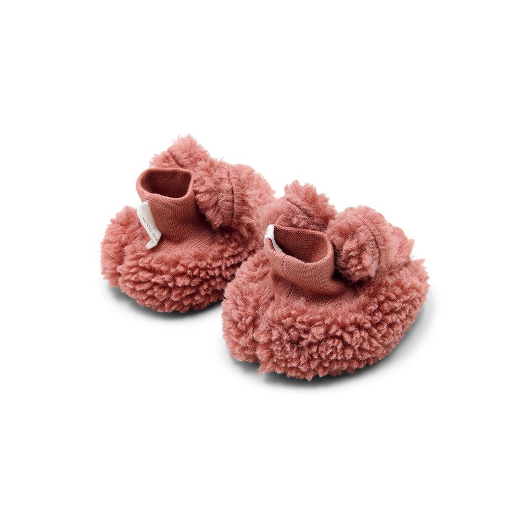 Little Dutch Teddy Booties - Pink Blush-Booties-Pink Blush-0-3m | Natural Baby Shower