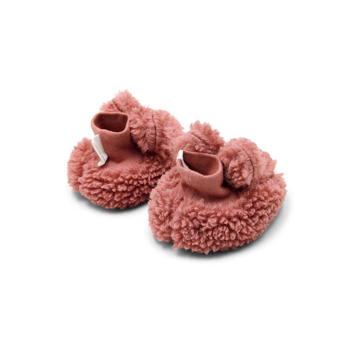 Little Dutch Teddy Booties - Pink Blush-Booties-Pink Blush-0-3m | Natural Baby Shower