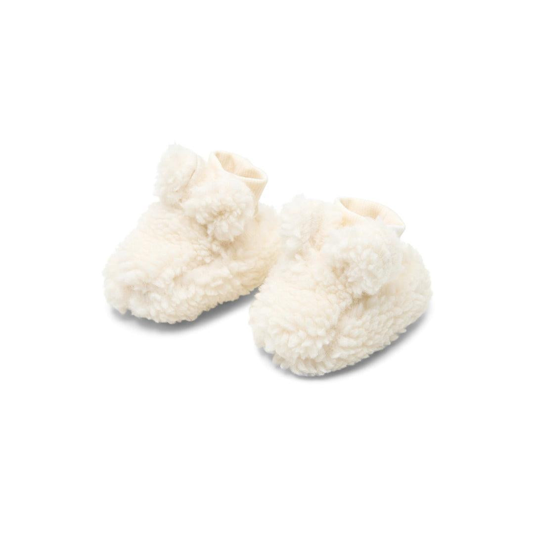 Little Dutch Teddy Booties - Off White-Booties-Off White-0-3m | Natural Baby Shower