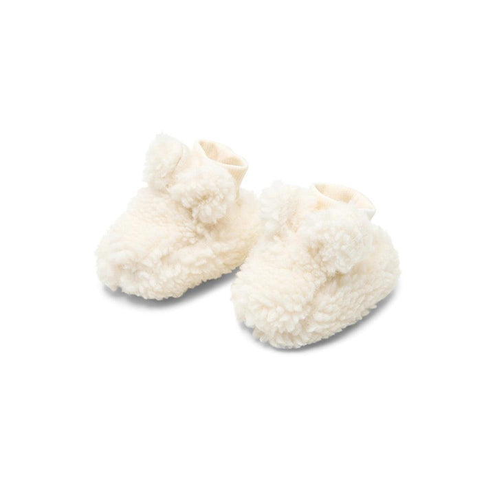 Little Dutch Teddy Booties - Off White-Booties-Off White-0-3m | Natural Baby Shower