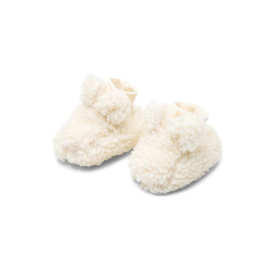 Little Dutch Teddy Booties - Off White-Booties-Off White-0-3m | Natural Baby Shower