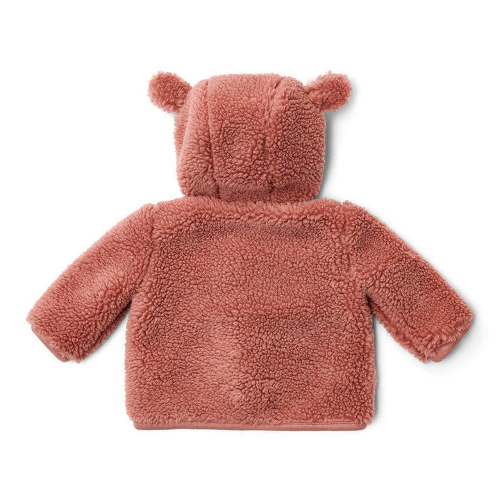 Little Dutch Teddy Cardigan - Pink Blush-Cardigans-Pink Blush-3-6m | Natural Baby Shower