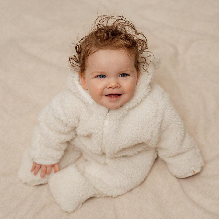 Little Dutch Teddy Jacket - Off White - Baby Bunny-Coats-Off White-2-4m | Natural Baby Shower