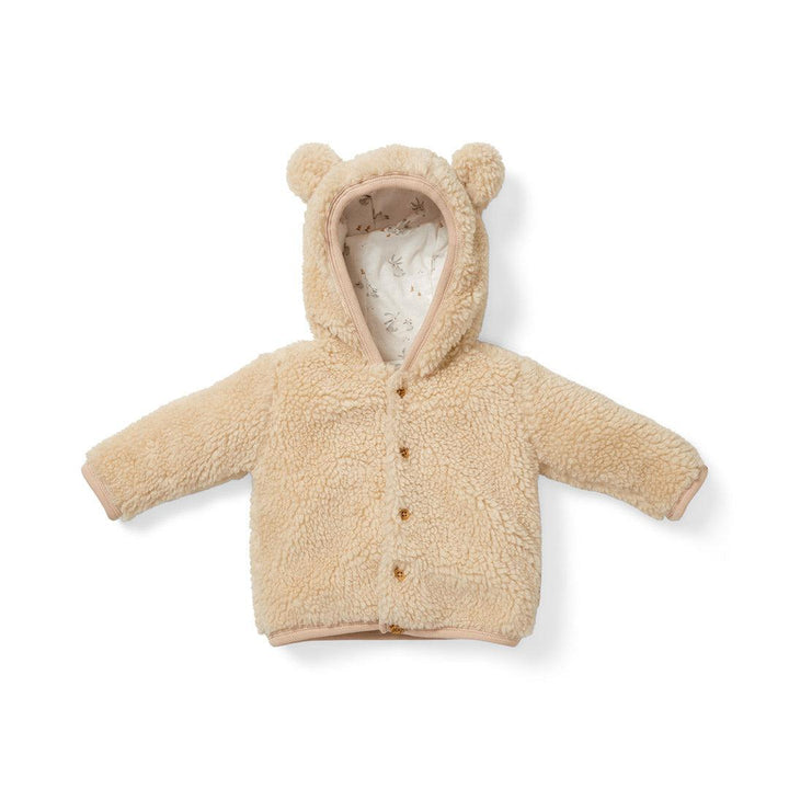 Little Dutch Teddy Jacket - Sand - Baby Bunny-Coats-Sand-2-4m | Natural Baby Shower
