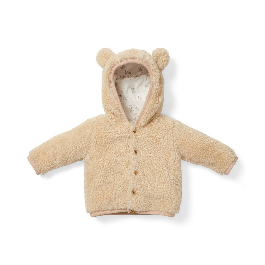 Little Dutch Teddy Jacket - Sand - Baby Bunny-Coats-Sand-2-4m | Natural Baby Shower