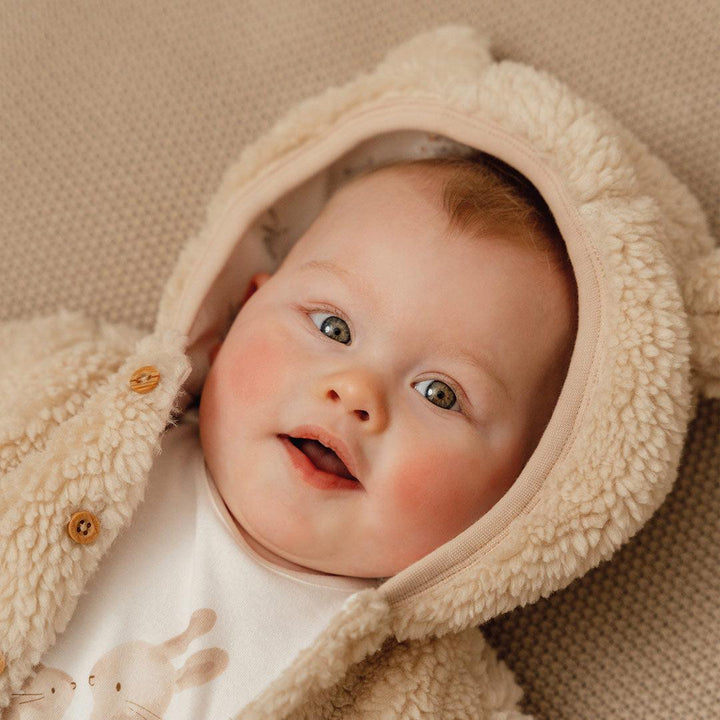 Little Dutch Teddy Jacket - Sand - Baby Bunny-Coats-Sand-2-4m | Natural Baby Shower