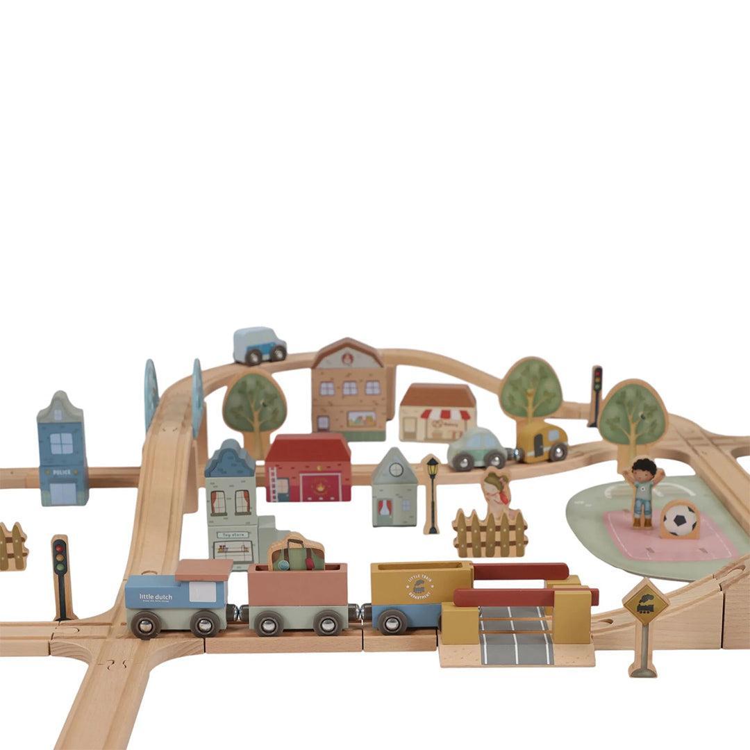 LITTLE DUTCH リトルダッチ　Train Set XL 107ピース Little Dutch Train Track Set XL