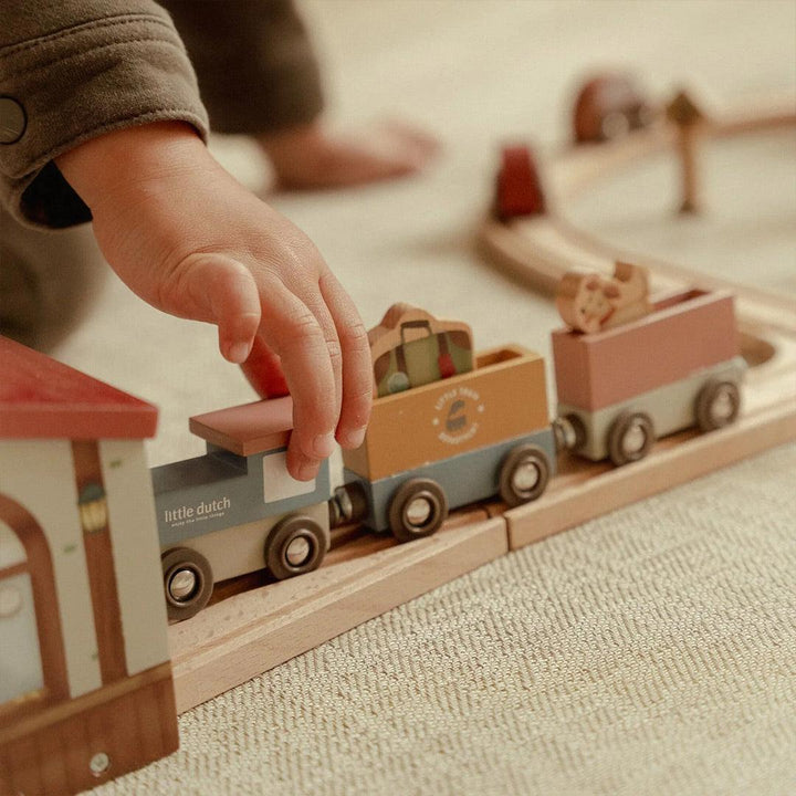 Little Dutch Train Track Set XL-Role Play- | Natural Baby Shower