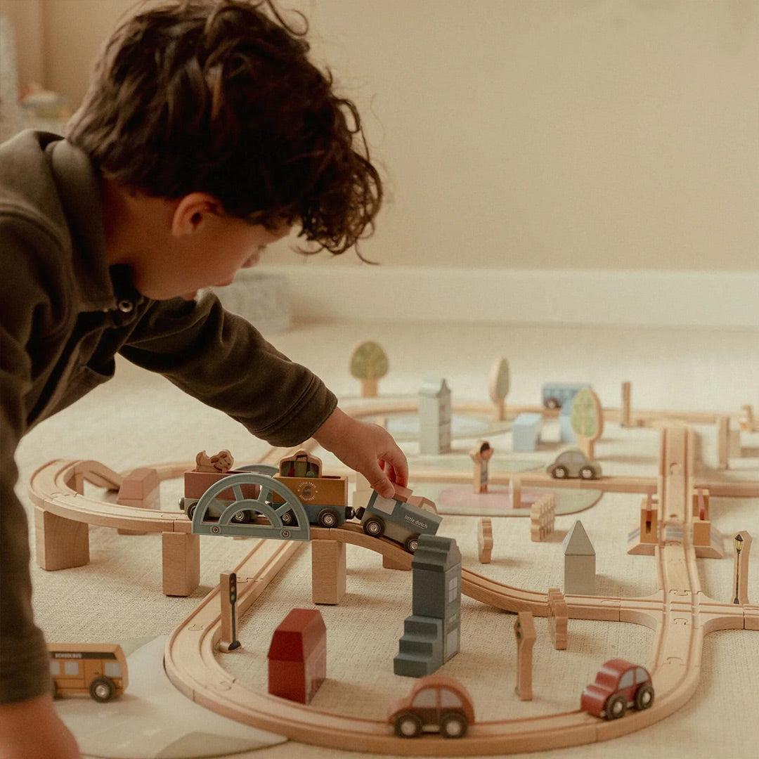 Little Dutch Train Track Set XL-Role Play- | Natural Baby Shower