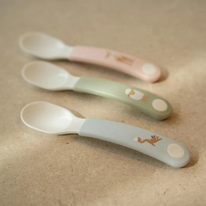 Little Dutch Set Trainer Spoons Mepal Mio - Blue-Cutlery-Blue- | Natural Baby Shower