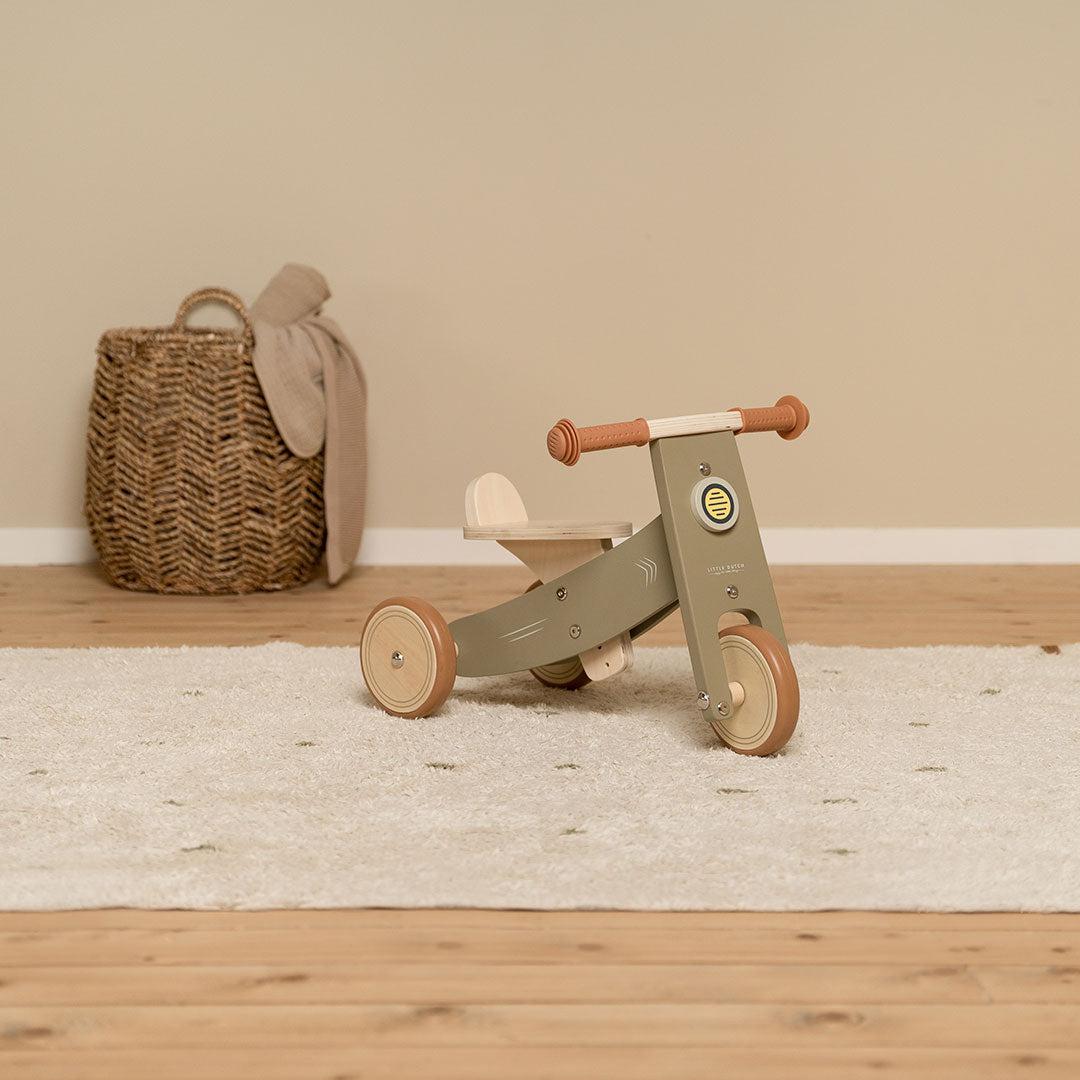 Little Dutch Tricycle - Olive-Bikes-Olive- | Natural Baby Shower