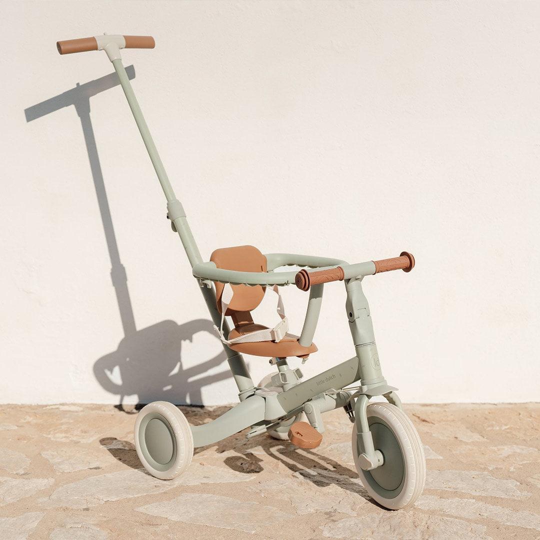 Little Dutch 4 in 1 Tricycle - Green-Trikes-Green-One Size | Natural Baby Shower