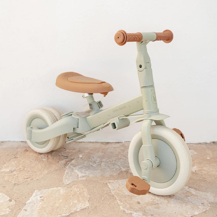 Little Dutch 4 in 1 Tricycle - Green-Trikes-Green-One Size | Natural Baby Shower
