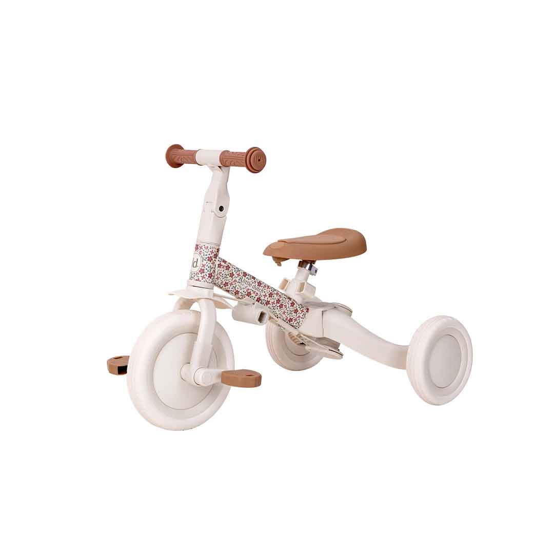 Little Dutch 4 in 1 Tricycle - Off White-Trikes-Off White-One Size | Natural Baby Shower