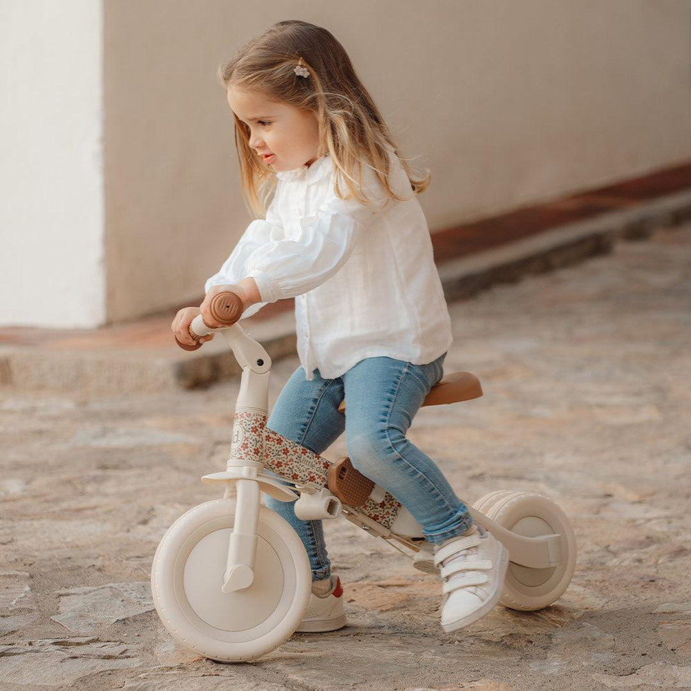 Little Dutch 4 in 1 Tricycle - Off White-Trikes-Off White-One Size | Natural Baby Shower
