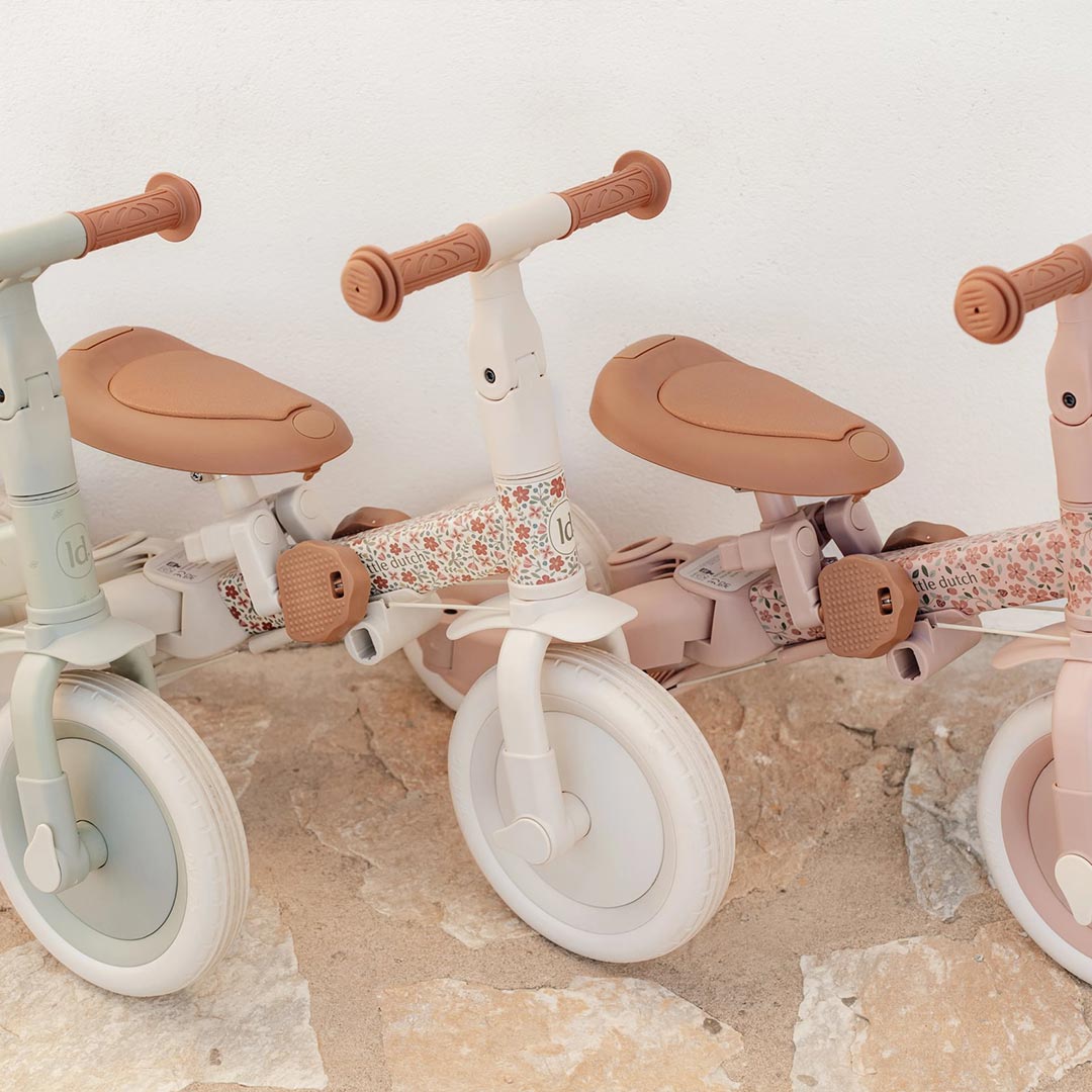 Little Dutch 4 in 1 Tricycle - Off White-Trikes-Off White-One Size | Natural Baby Shower