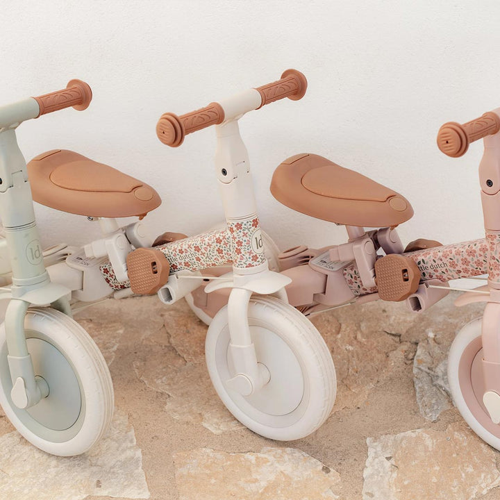 Little Dutch 4 in 1 Tricycle - Off White-Trikes-Off White-One Size | Natural Baby Shower