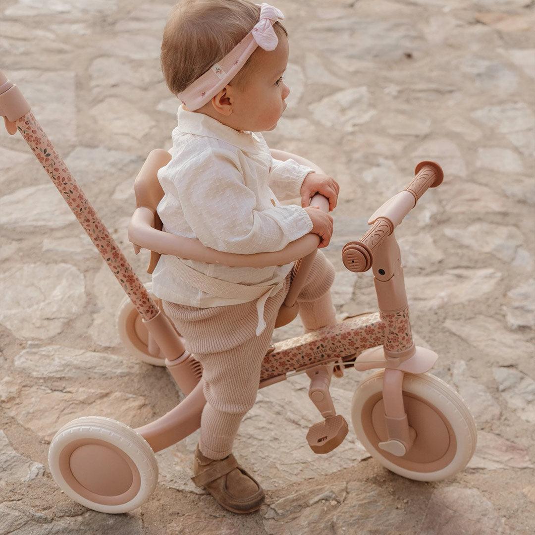 Little Dutch 4 in 1 Tricycle - Pink-Trikes-Pink-One Size | Natural Baby Shower