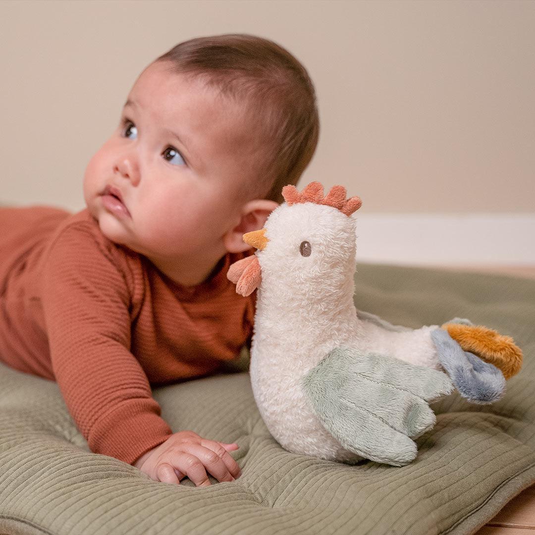 Little Dutch Tumbler Chicken - Little Farm - Chicken-Comforters-Little Farm-Chicken | Natural Baby Shower