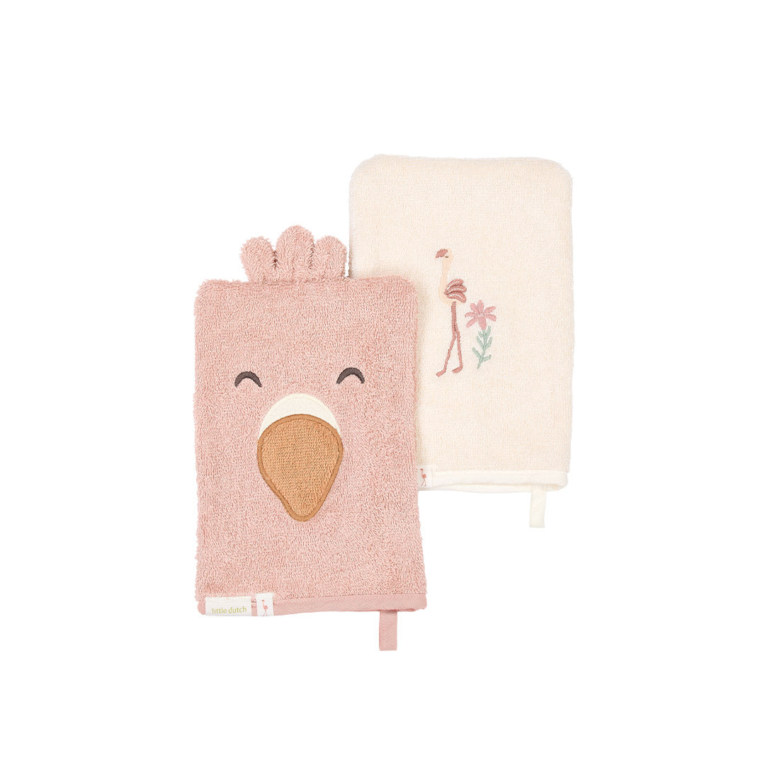 Little Dutch Washcloths Set - Flamingo
