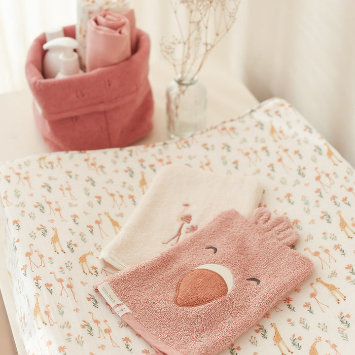 Little Dutch Washcloths Set - Flamingo