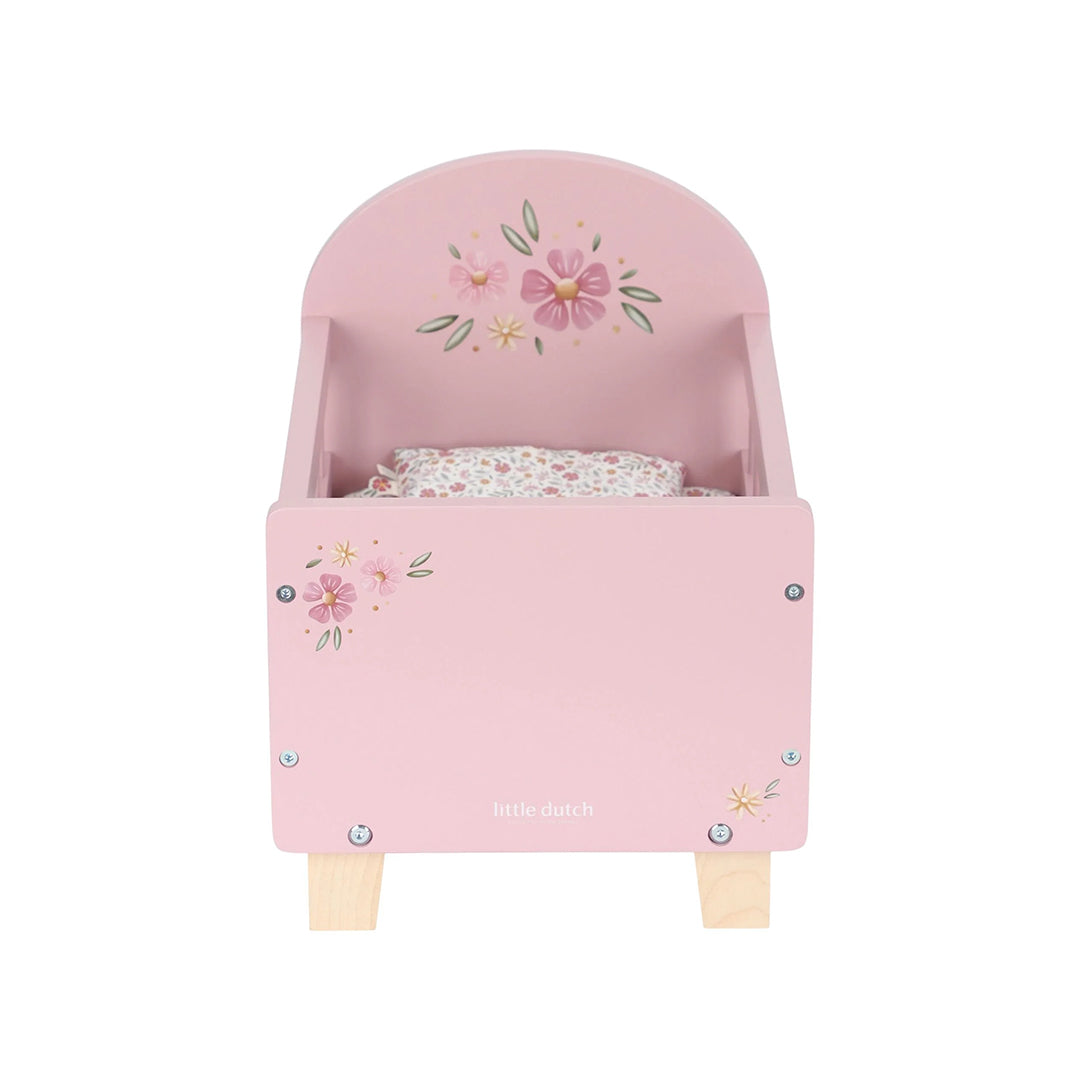Little Dutch Wooden Doll Bed - Pink