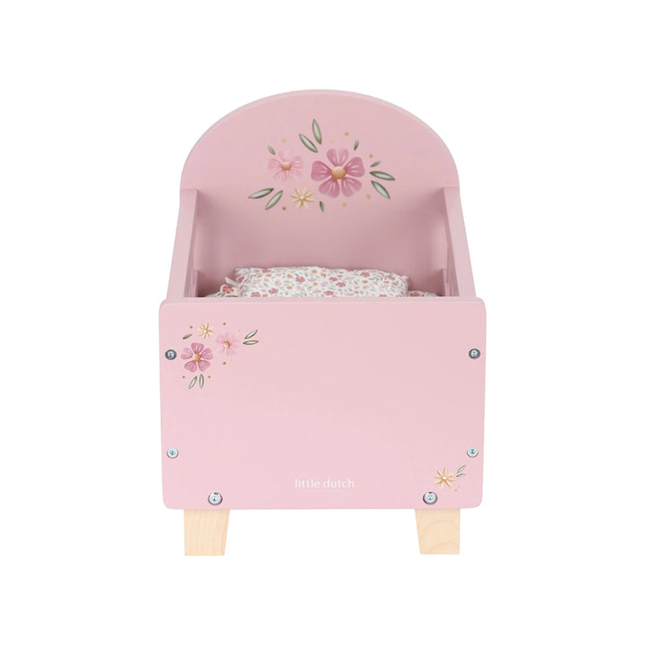 Little Dutch Wooden Doll Bed - Pink