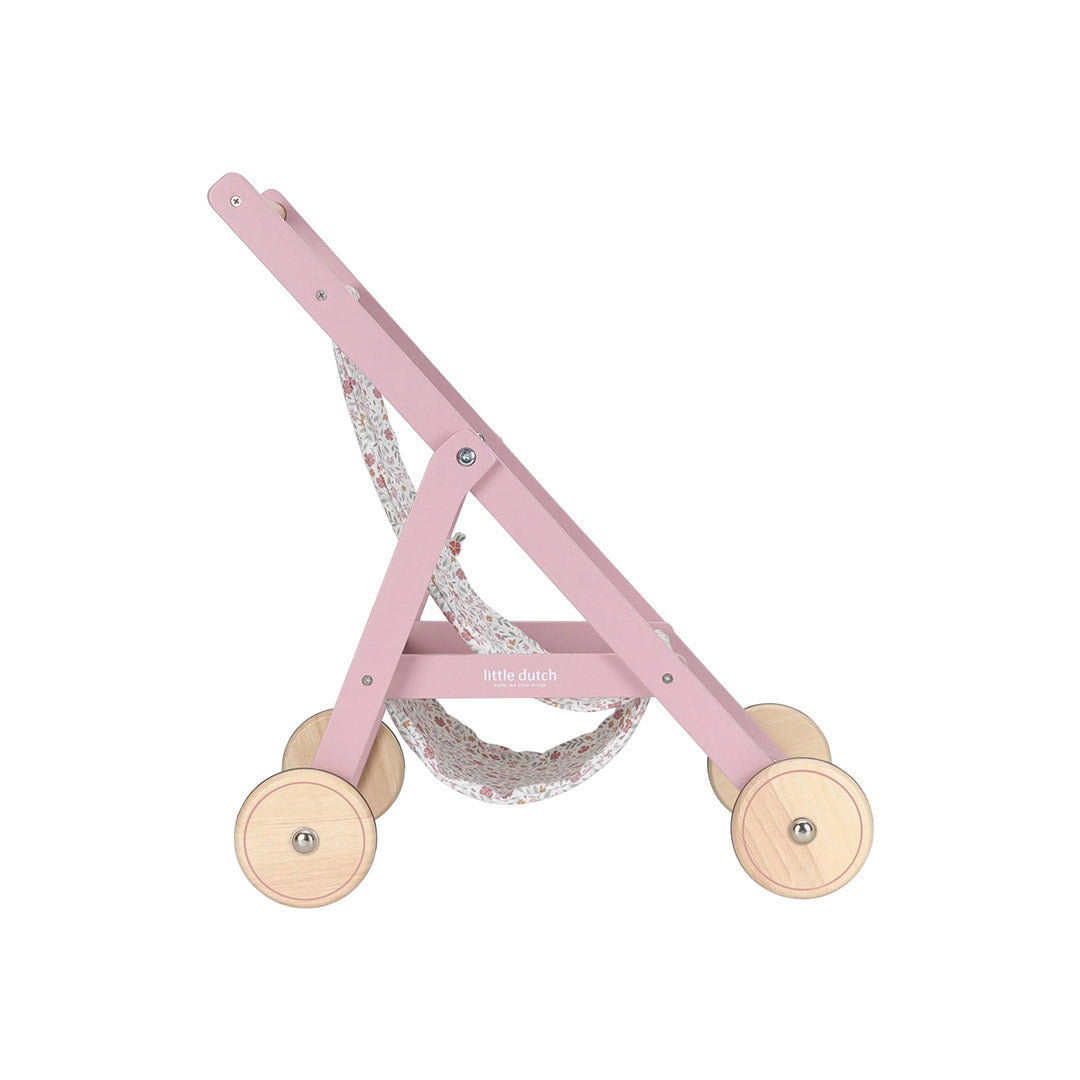 Little Dutch Wooden Doll Buggy - Pink