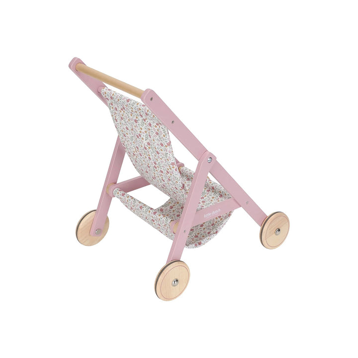 Little Dutch Wooden Doll Buggy - Pink