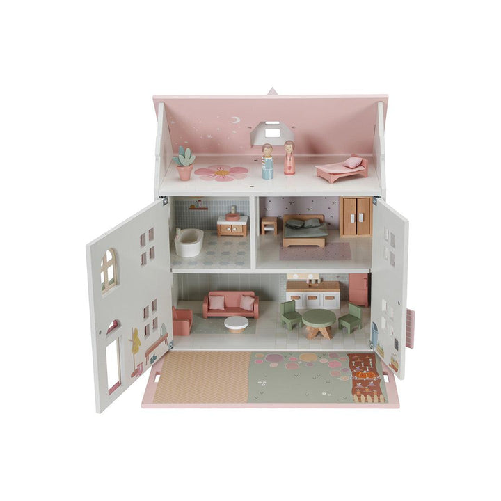 Little Dutch Wooden Dollhouse - Pink-Dolls Houses-Pink- | Natural Baby Shower