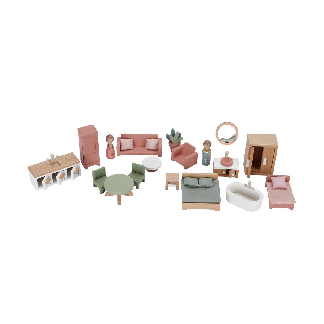 Little Dutch Wooden Dollhouse - Pink-Dolls Houses-Pink- | Natural Baby Shower