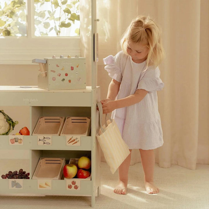 Little Dutch Wooden Market Stall-Role Play- | Natural Baby Shower