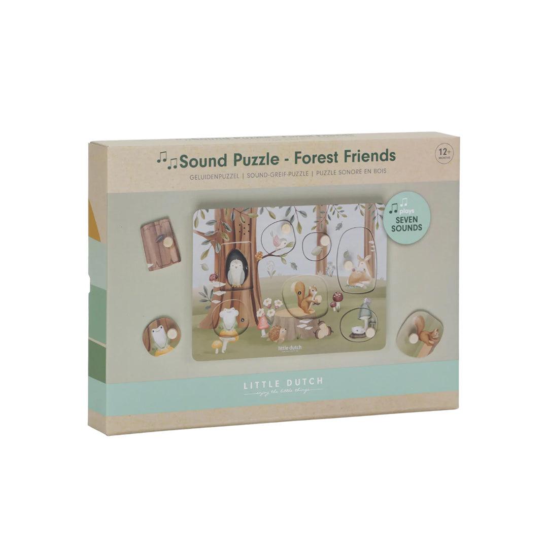 Puzzle De Madera Granja Little Dutch - 6 Piezas Con Mango, Certificado FSC