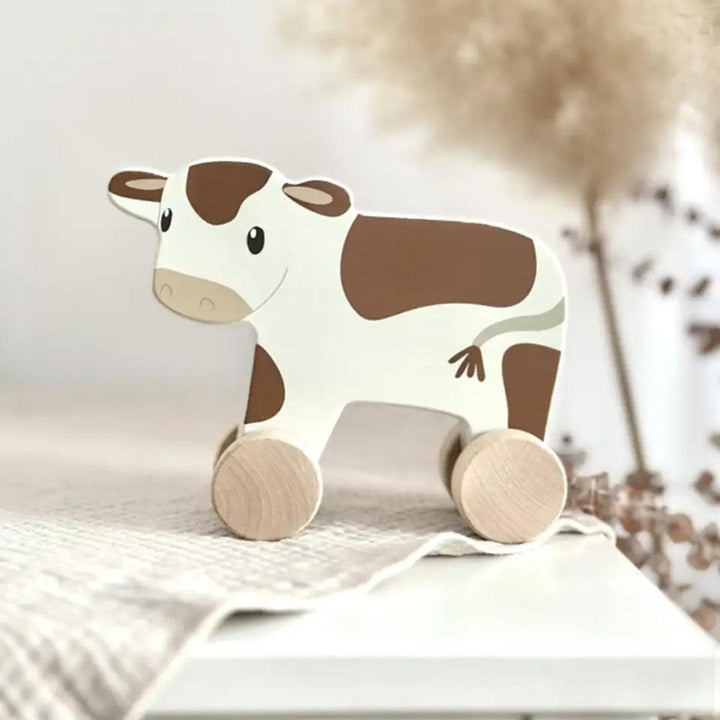 Little Dutch Wooden Pull-Along - Cow-Pull-Alongs- | Natural Baby Shower