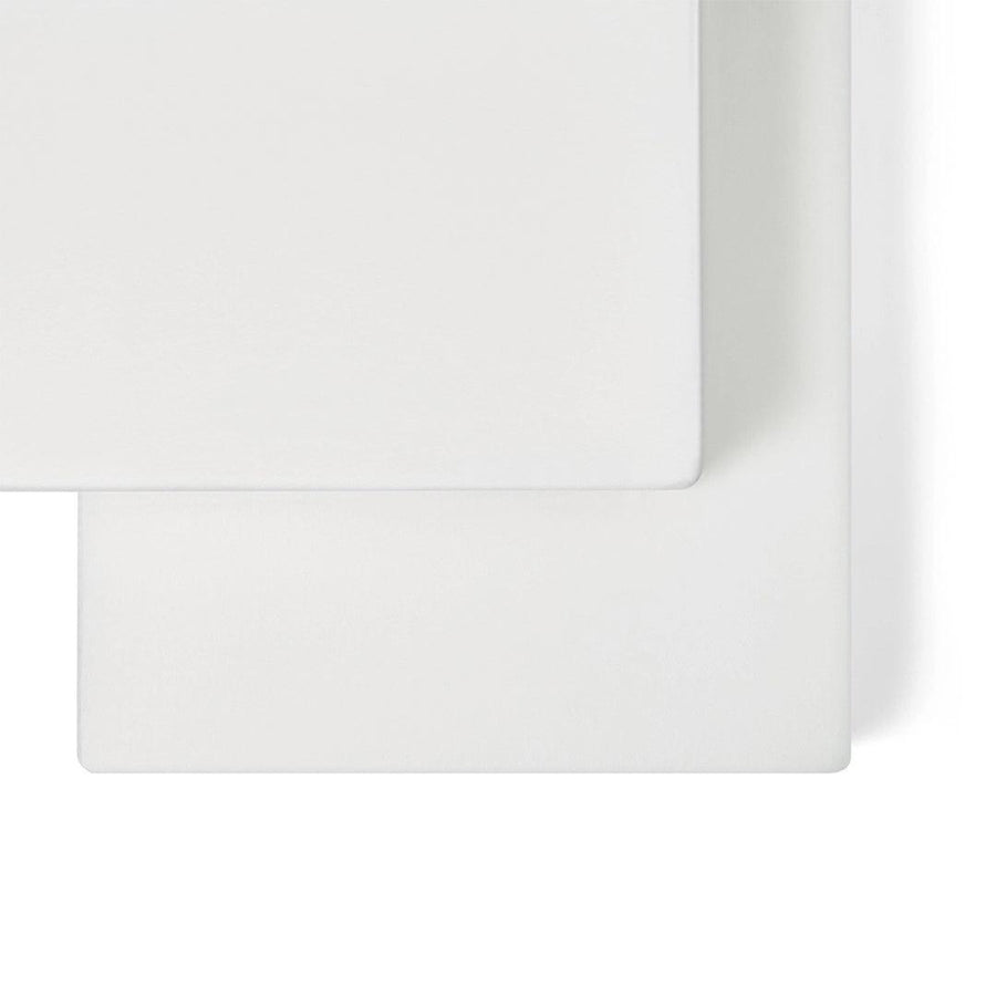 The Little Green Sheep Twin Pack Stokke/Leander Cotton Fitted Cot Sheets - White-Sheets-White-70x120cm | Natural Baby Shower