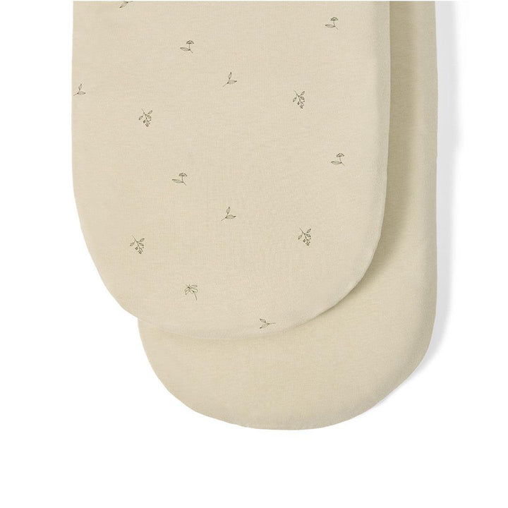 The Little Green Sheep Twin Pack Moses Basket Sheets - Floral Print-Sheets-Floral Print-Moses | Natural Baby Shower