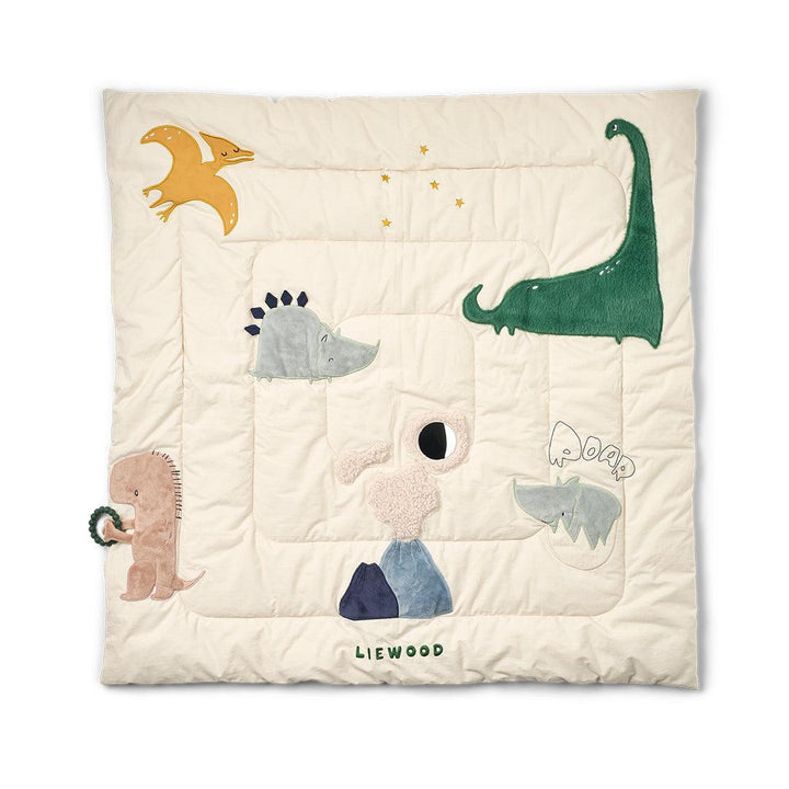 Liewood Bernet Dino Plush Activity Blanket - Dino Roar / Sandy-Hats- | Natural Baby Shower