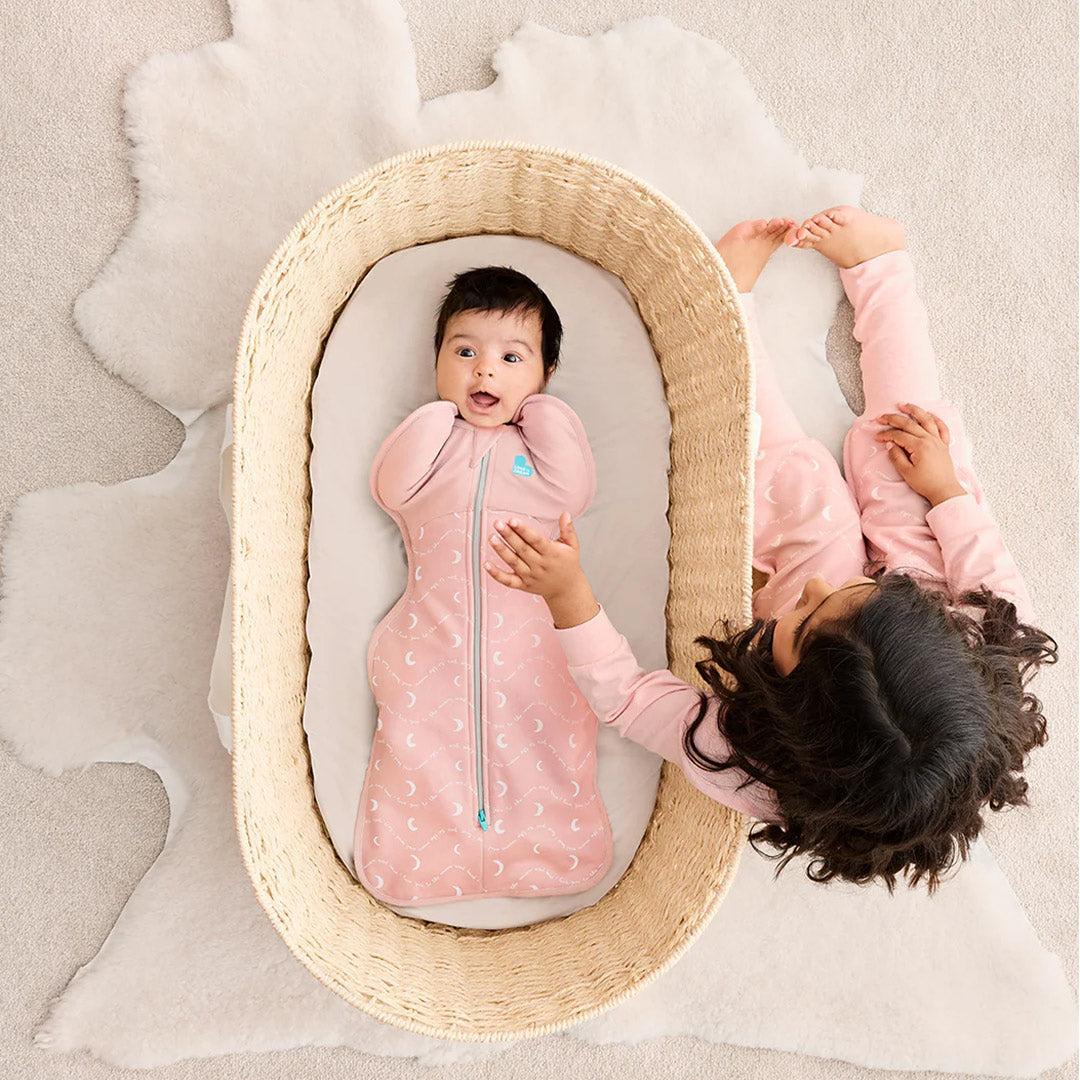 Love to Dream Swaddle Up (1.5 Tog) - Moon & Back - Dusty Pink-Sleeping Bags-Moon & Back - Dusty Pink-S | Natural Baby Shower