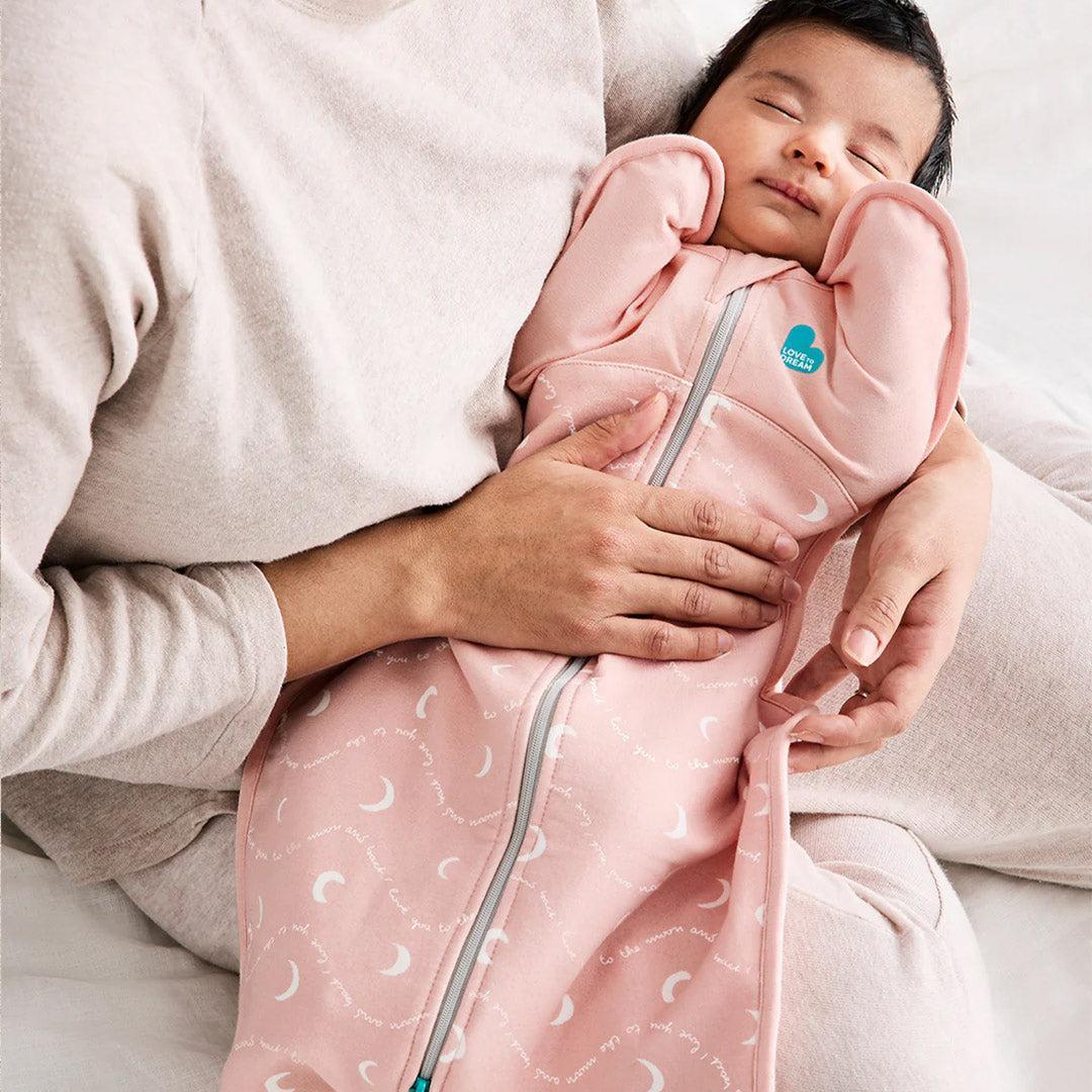 Love to Dream Swaddle Up (1.5 Tog) - Moon & Back - Dusty Pink-Sleeping Bags-Moon & Back - Dusty Pink-S | Natural Baby Shower