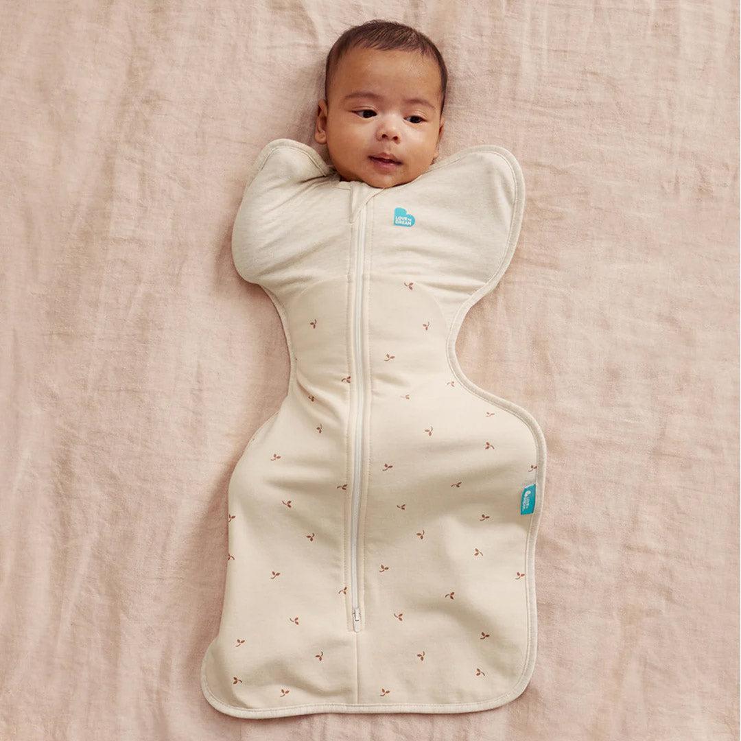 Love to Dream Swaddle Up (1.5 Tog) - Twigs Oatmeal-Sleeping Bags-Twigs Oatmeal-NB | Natural Baby Shower