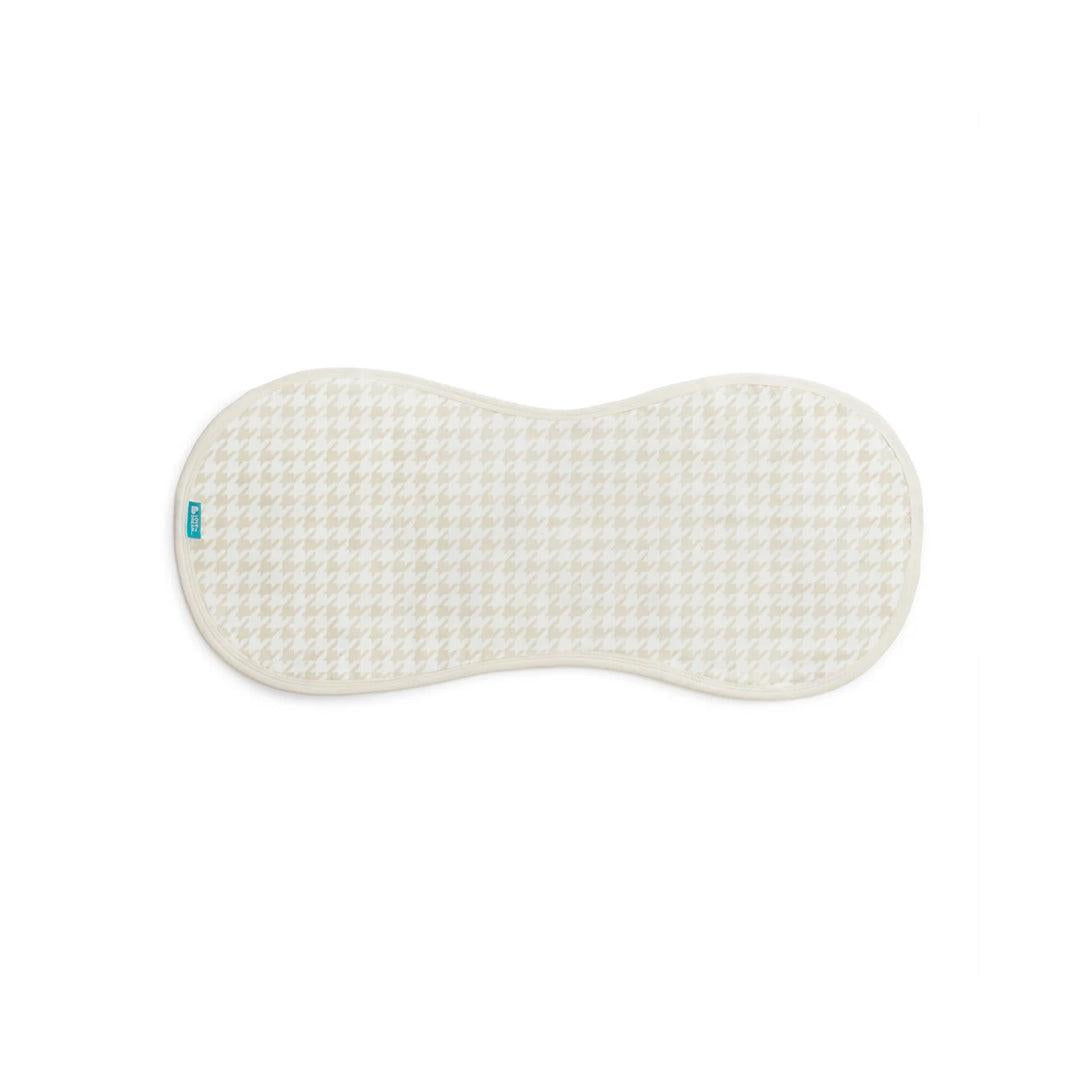 Love to Dream Burp Cloth 2 Pack - Cloud Bunnies/Oatmeal-Washcloths-Cloud Bunnies/Oatmeal-One Size | Natural Baby Shower