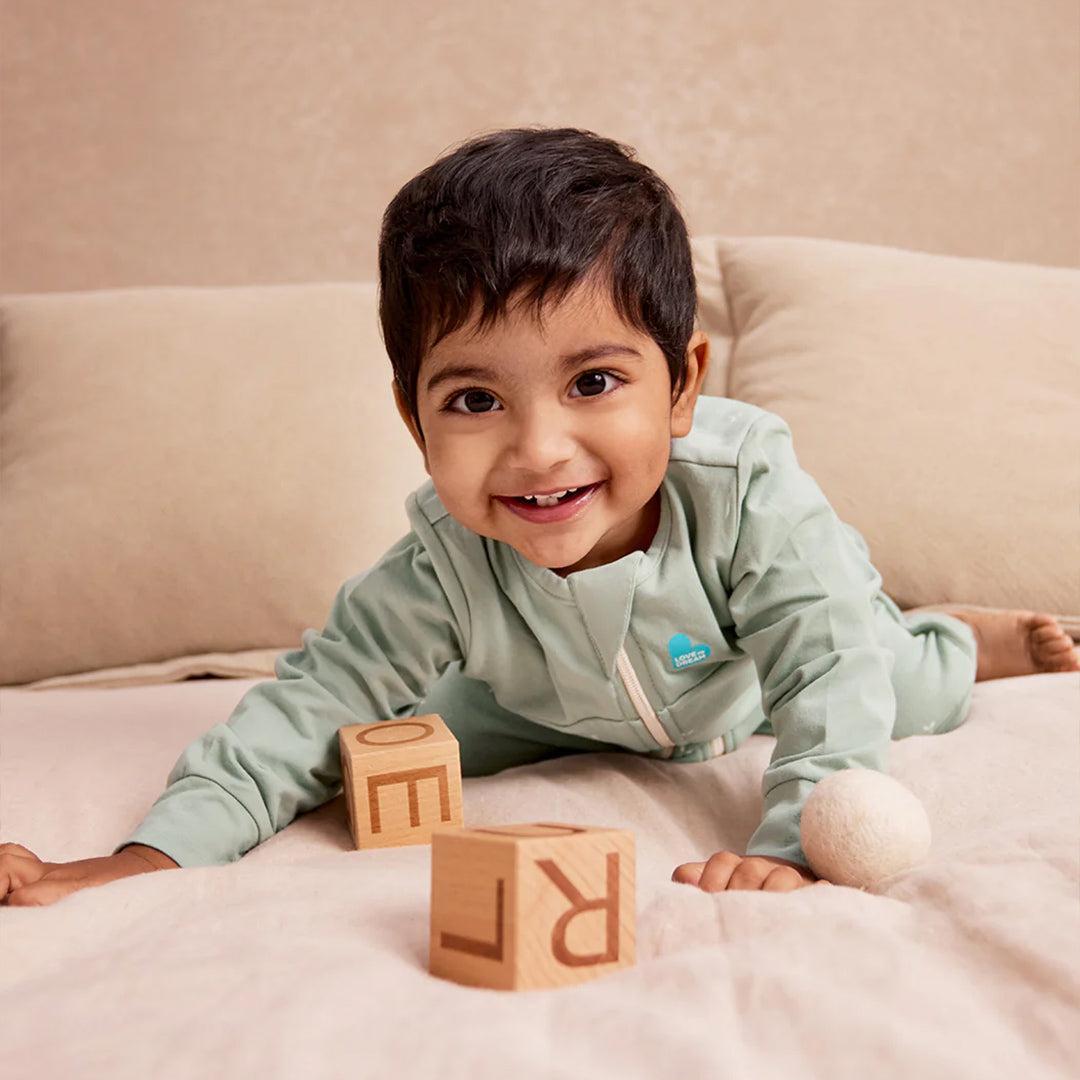 Love to Dream Sleep Suit Long Sleeve 1.5 Tog - Twigs Olive-Sleepsuits-Twigs Olive-12-24m | Natural Baby Shower