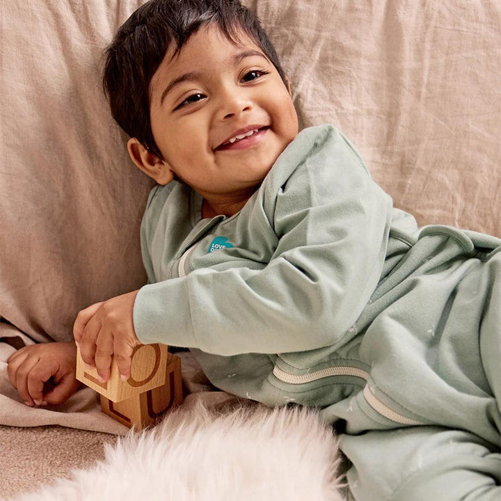 Love to Dream Sleep Suit Long Sleeve 1.5 Tog - Twigs Olive-Sleepsuits-Twigs Olive-12-24m | Natural Baby Shower